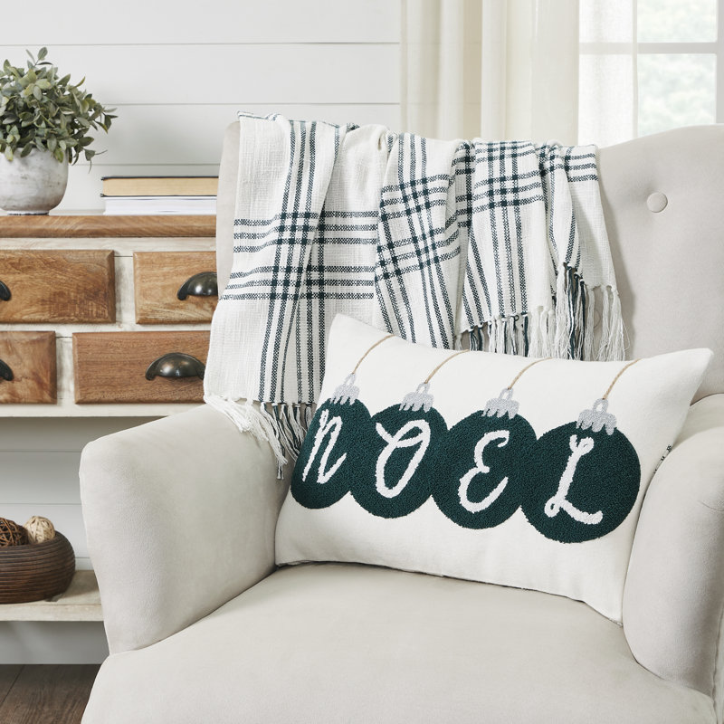 Pine Grove Plaid Noel Cotton Pillow Cover
