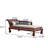 73.62"New Chinese-style red-brown solid wood imperial chair
