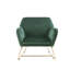 Chaise d'appoint en velours 29,5 "avec base en métal-1715321454