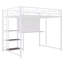Lit mezzanine avec bureau et tableau blanc, lit mezzanine en métal avec 3 tablettes et échelle, cadre de lit-1066287316-1066287317