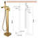 Floor Waterfall Faucet with Diverter