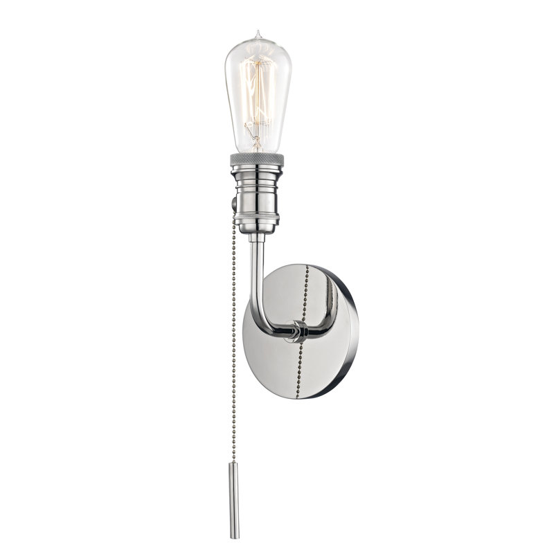 Lexi 1 - Light Armed Sconce, Polished Nickel