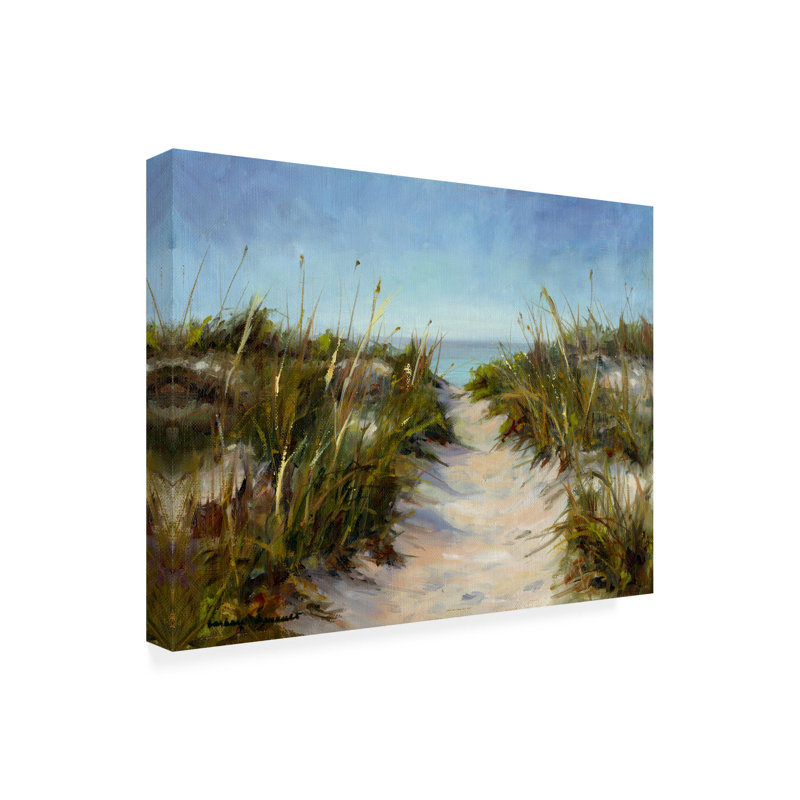 Toile d'extérieur «Seagrass and Sand» Bova Chenault, H 14 po x l 19 po x P 1,5 po
