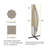 Patio Umbrella Cover For 10FT To 11FT Offset Umbrella, Water Resistant, Curved Cantilever And Straight Pole Parasol Outdoor Umbrellas Cover With Zipper And Rod