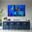 Hand-Packed in Blue 3 Piece Wall Art Set on Canvas