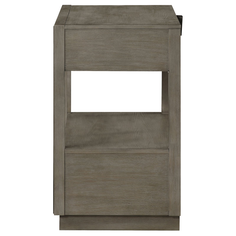 Durango 2-Drawer Nightstand Bedside Table Washed Oak, Brown