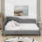 L-Shaped Linen Daybed, With Solid Wood Legs-2119773444-2119773445