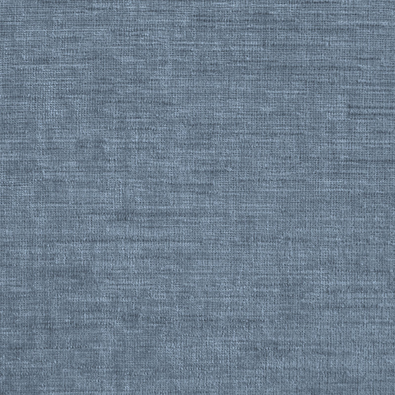 Chaise rembourrée Duvina, Tissu chenille bleu clair
