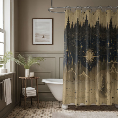 Rideau de douche abstrait Mitali