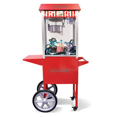 Smart Worldwide Retro Popcorn Machine Stand / Cart, Cinema Style Machine