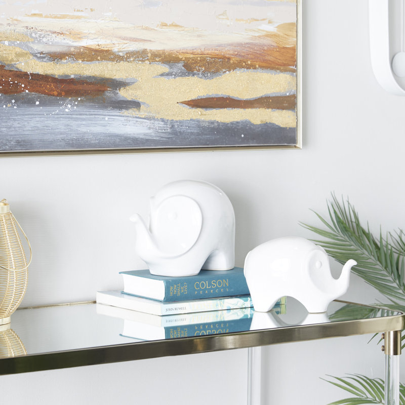 Ensemble de 2 figurines en grès Ehrlich, Blanc