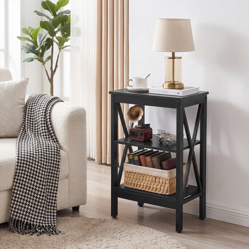 Ensemble de tables de bout avec rangement Morant, Noir