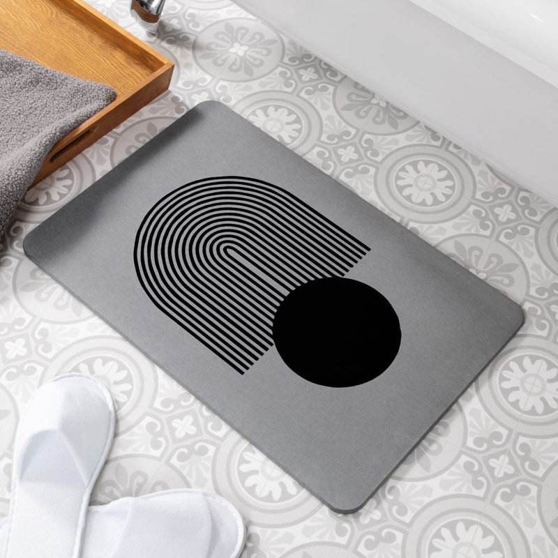 Non-Slip Shower Mat, Grey