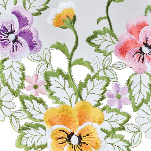 Caversham Square Floral Polyester Tablecloth