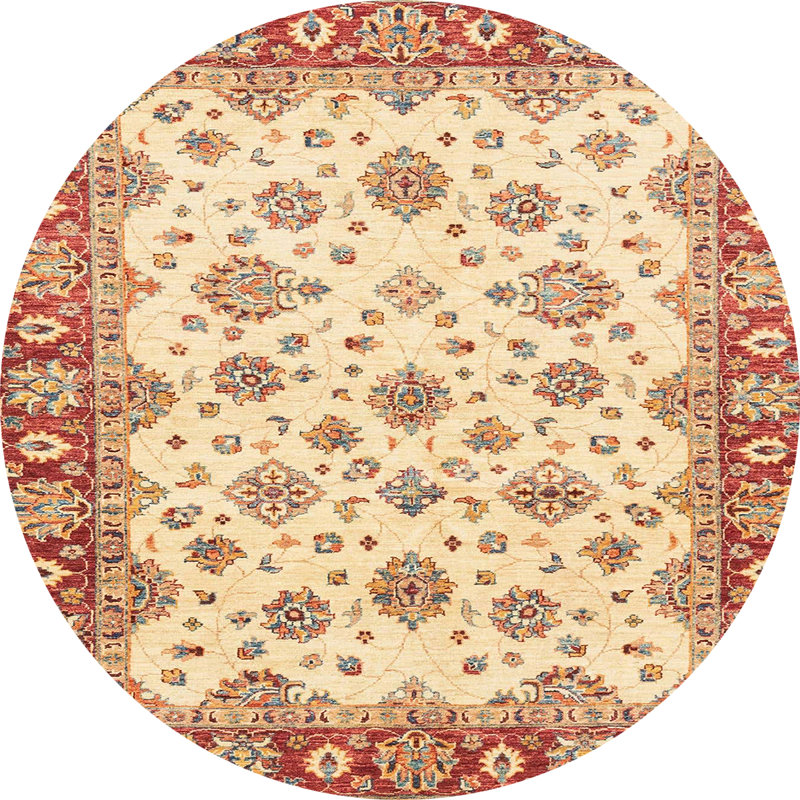 Tapis abstrait moderne 3540, Rond 8 pi