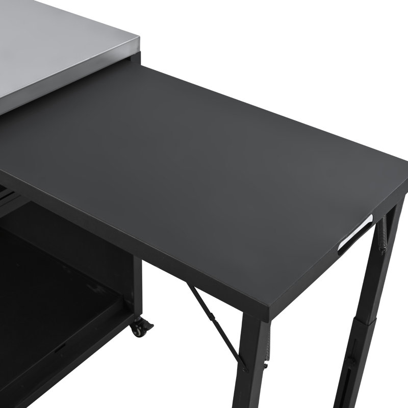 Versatile Outdoor Cabinet With Folding & Expandable Work Surfaces