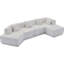 Canapé moderne en L de 140 po, sans assemblage requis, canapé modulaire, canapé avec méridienne, canapé rembourré en mousse gratuit-2098897573