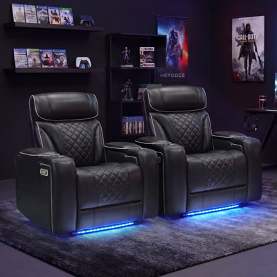 Fauteuil inclinable électrique 37 po avec porte-gobelet et lumière DEL Horus