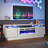 Kazimieras TV Stand with Electric Fireplace, 2-Tier Modern Media Console-51643527