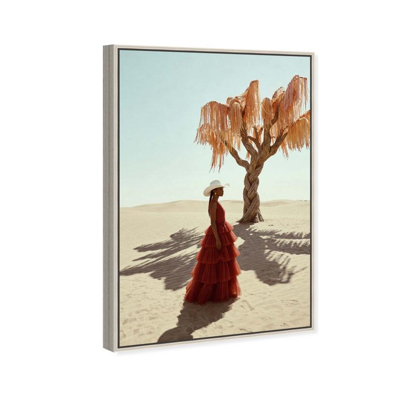 Cowgirl Couture Print by Oliver Gal, 11"H x 16"W, Silver Floater Frame