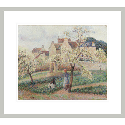Prunier en fleur par Camille Pissarro, impression giclée sur cadre