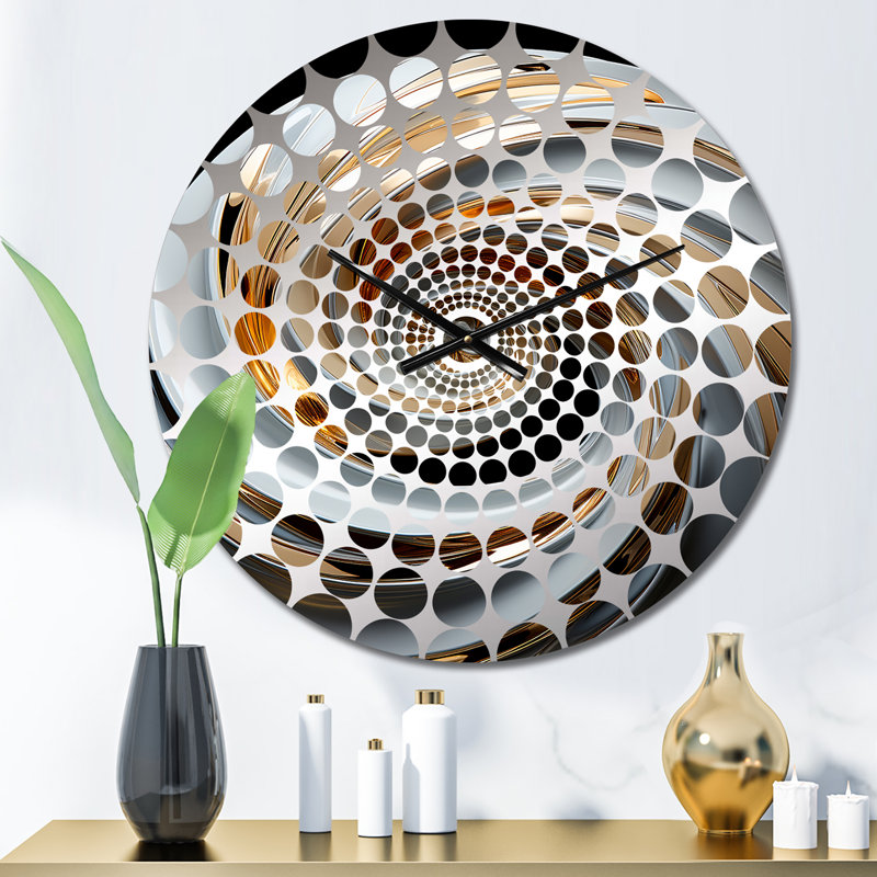 Shivin - Horloge murale spirales abstraites, Petit