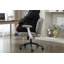 Chaise à pieds croisés avec accoudoirs rabattables, chaises pivotantes confortables avec siège large pour femmes, fauteuil de coiffeuse à maquillage réglable pour appartement, maison, bureau