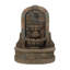29" Outdoor Weather Resistant Fountain With Light Traditional Hand Crafted Floor Fountain for Garden