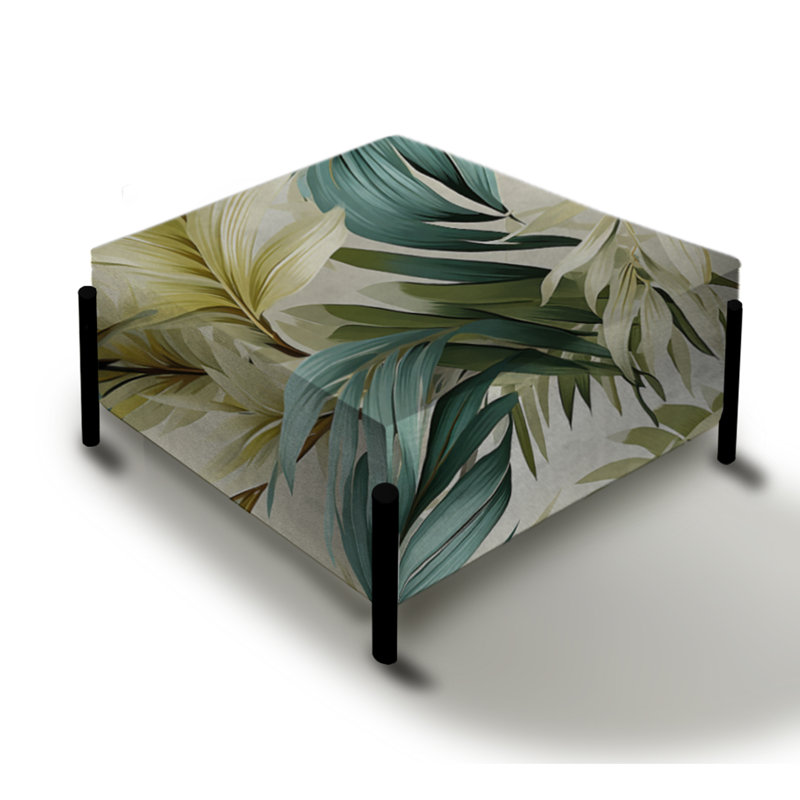 Neutral Tropics Tropical Pattern IV - Tropical Large Square Ottoman