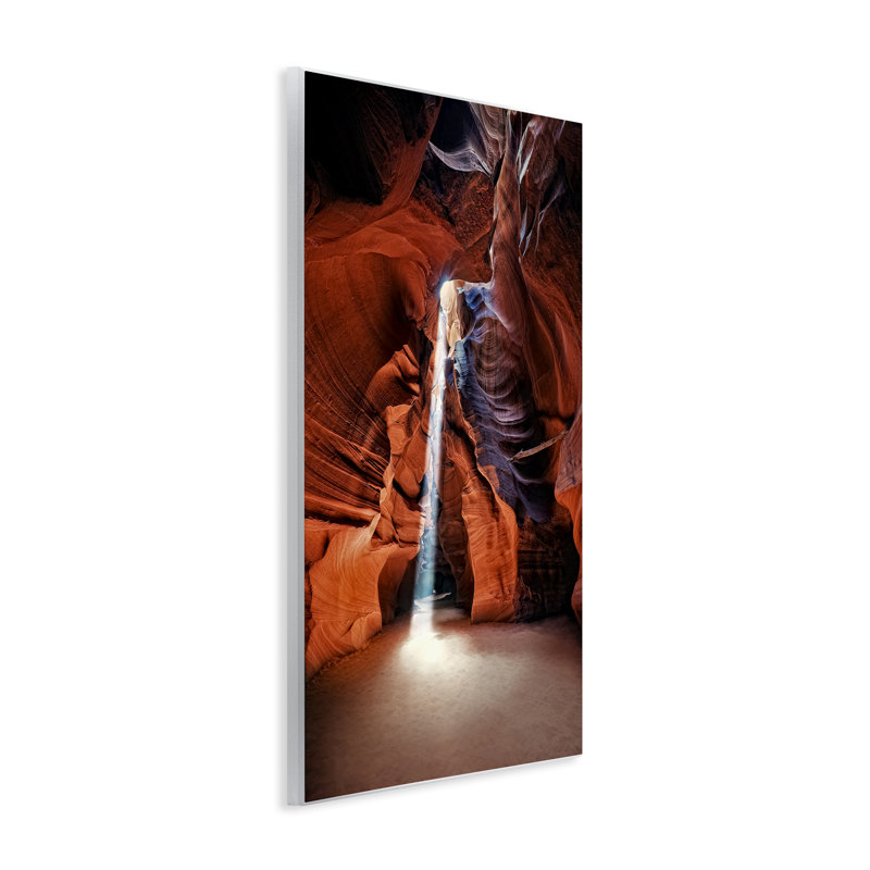 Art mural en forme de grotte sur une falaise par William Penhallow Henderson, H 19 po x l 13 po