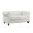 Arlisa 2 Piece Living Room Set Air Leather Chesterfield Button Tufted Couch Set with Loveseat and Sofa-998937407