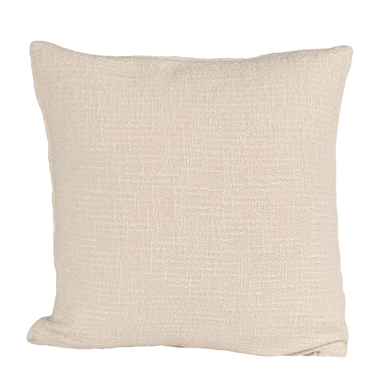 Cotton Blend/Jute Throw Square Pillow Cover & Insert