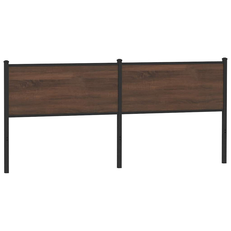 Alcindor Headboard, Brown Oak Look, 91.5cm H x 198cm W x 3cm D 