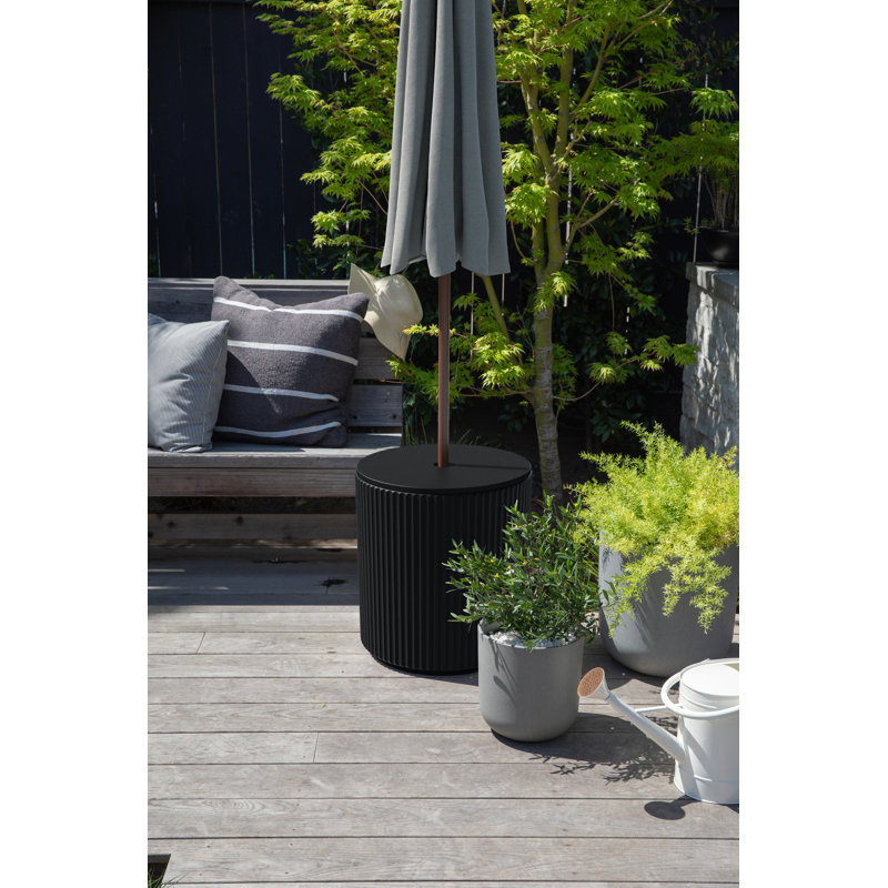 Demi Shade Side Table, Black