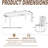 Farmhouse 7-Piece Extendable Dining Table Set-1620500090