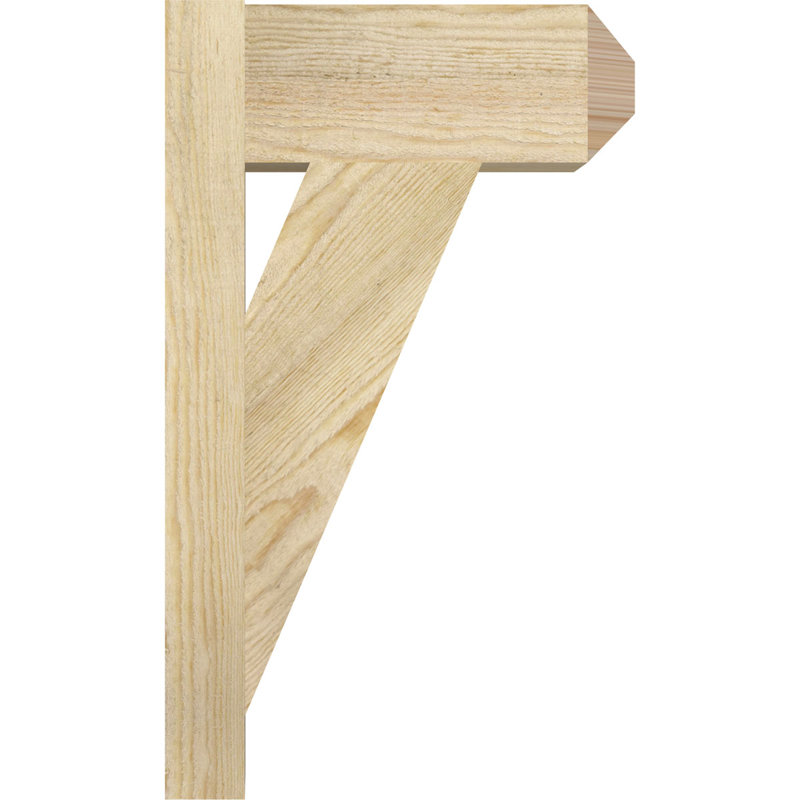 Artisan traditionnel en bois rustique, Sapin Douglas de 6 po (sciage brut), P 12 po x H 20 po