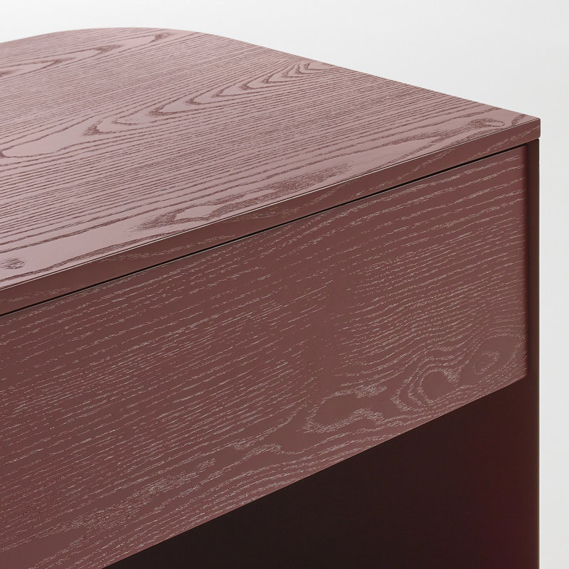 Dally 1 - Drawer Nightstand, Oxblood