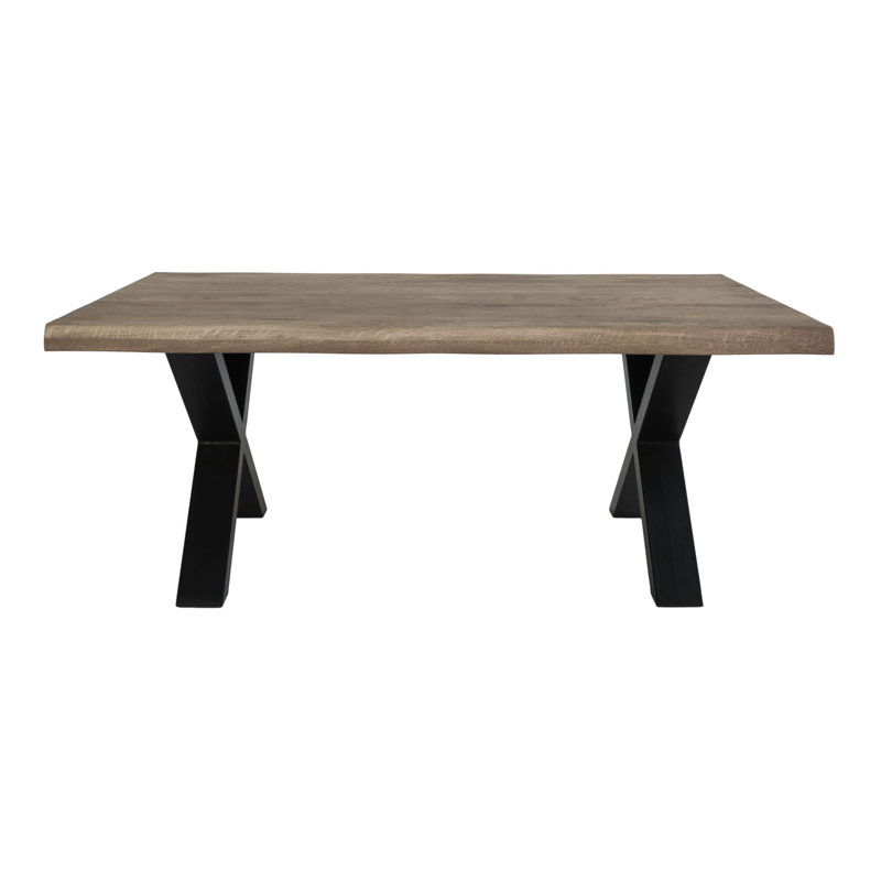 Elsass Cross Legs Coffee Table, Brown