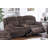 Manual Motion Loveseat Recliner Fur-Like Corduroy