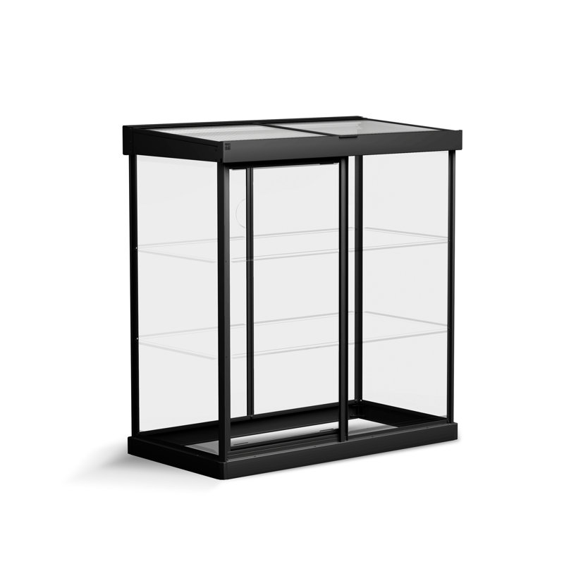 Palram - Canopia Ivy 4' x 2' Hobby Polycarbonate Aluminum Frame Small Greenhouse Kit - Black
