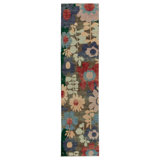 Rug & KilimS Contemporary Runner In Multicolor Floral Pattern