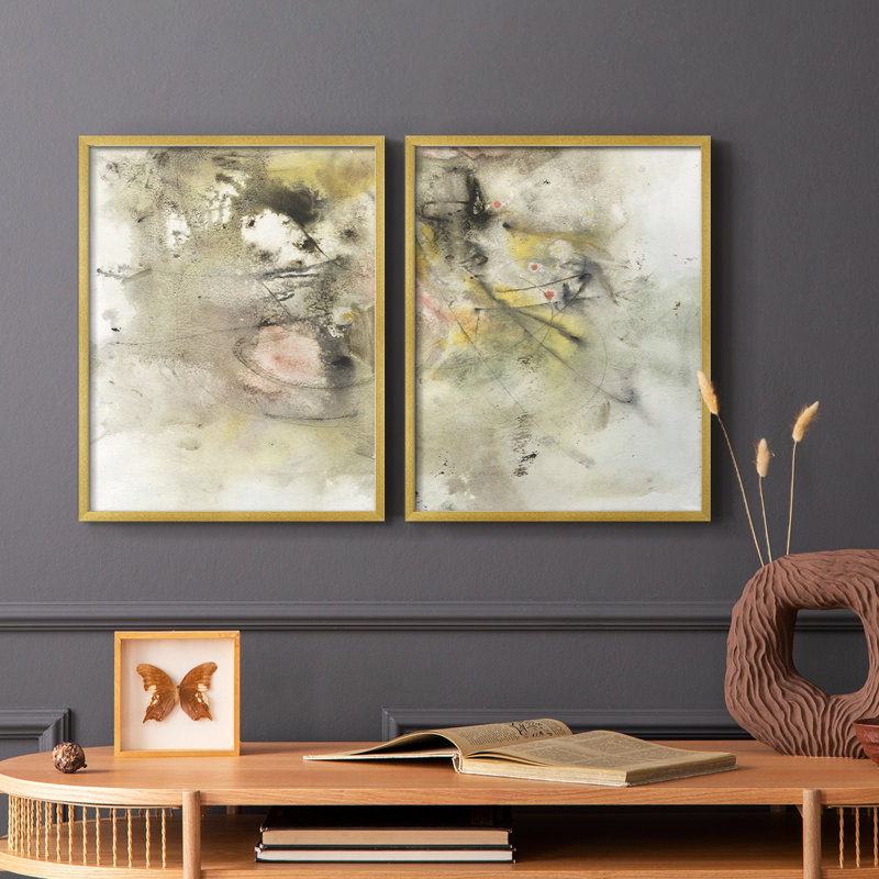 «Soft Inspiration I», reproduction encadrée de qualité supérieure - prête à être accrochée - aucun clou requis - aucun clou requis