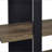 Mystrene Black and Walnut 4-Shelf Bookcase