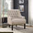 Bania 28" Modern & Contemporary Accent Chair with Textured Fabric Upholstery, Button-Tufted Chair Back, Nailhead Trim-505598266