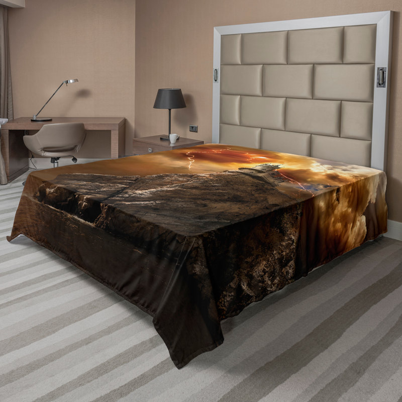 Drap-housse Ambesonne, Drap plat très grand californien