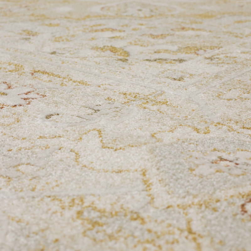 Tapis intérieur crème en polyester Windermere Karastan Edenhall, Rectangle 5 pi x 7 pi 6 po