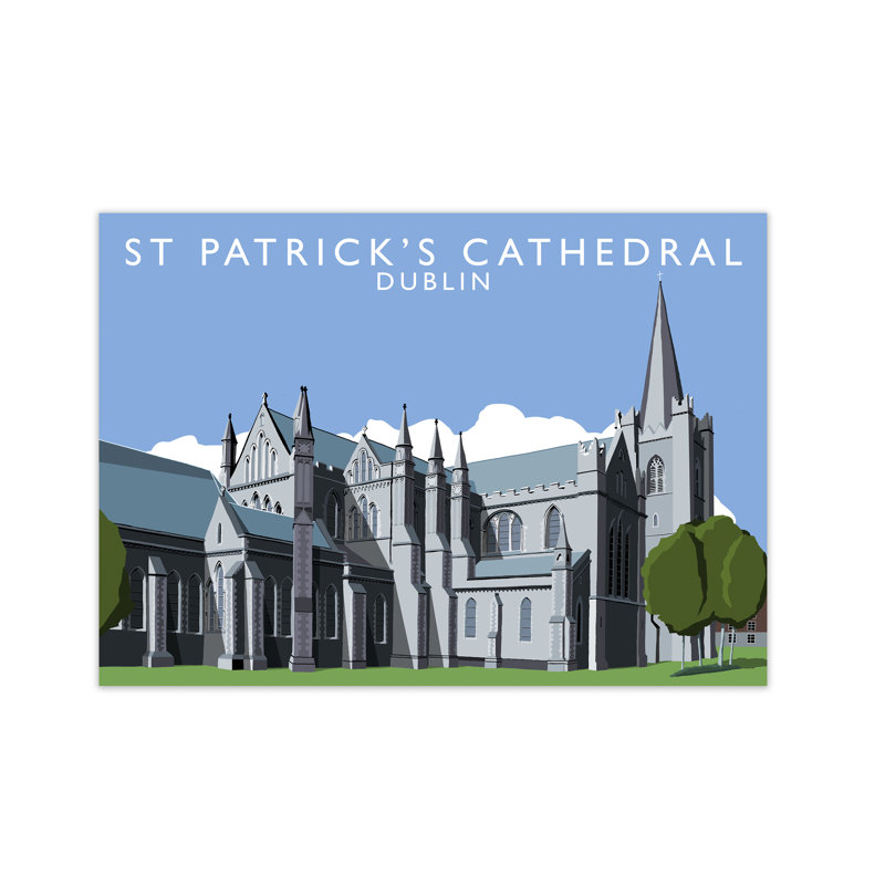 St Patrick's Cathedral Dublin by Richard O'Neill - Print, Unframed, 42cm H x 59.4cm W x 3cm D