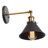 Cranmer 1 - Light Black/Gold Shade Classic Swing Arm Wall Sconces-1247885012-1247885013