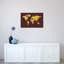 Carte du monde : feuille d’or sur toile tendue, impression sur toile tendue cordovan-19742516-74756518-74756524