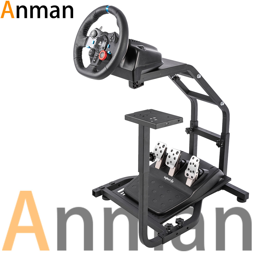 Anman Support de volant de course Anman G923 compatible avec Logitech  Fanatec Thrustmaster, pédales de roue non incluses - Wayfair Canada